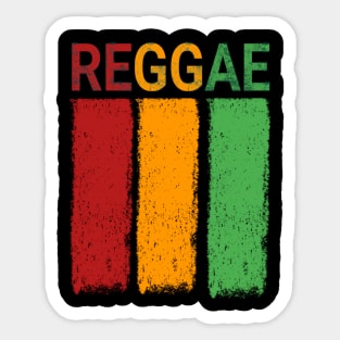 Reggae Flag vintage Sticker